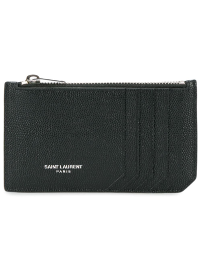 Saint Laurent Fragments Cardholder In Black