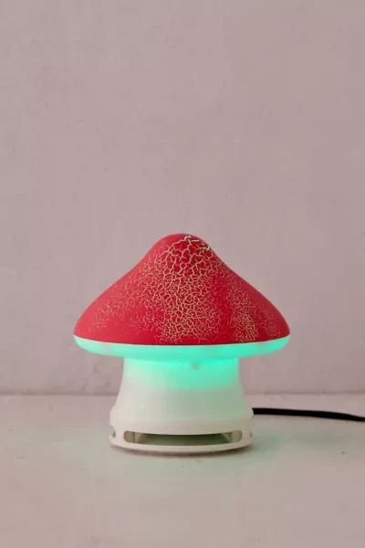 Urban Outfitters Mushroom Led Bluetooth Speaker In Red