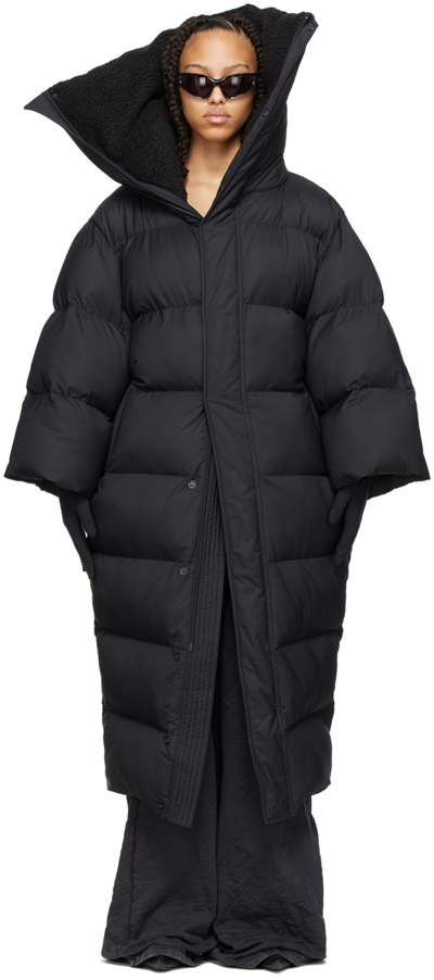 Balenciaga Cb Oversized Quilted Padded Puffer Jacket - Atterley In Black