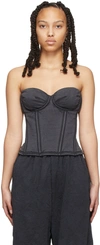 Balenciaga Strapless Stretch-jersey Bustier Top In 1000 Black