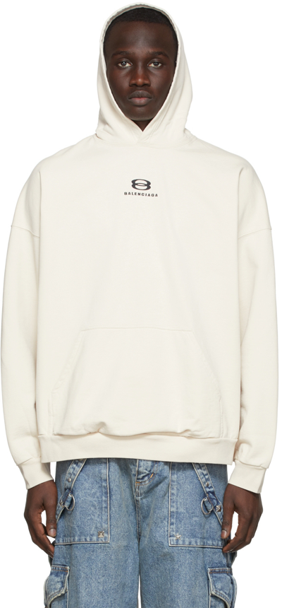 Balenciaga Sweatshirt In White Cotton
