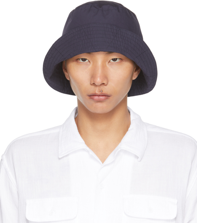 Engineered Garments Navy Cotton Bucket Hat In Navy Cotton Duraclot