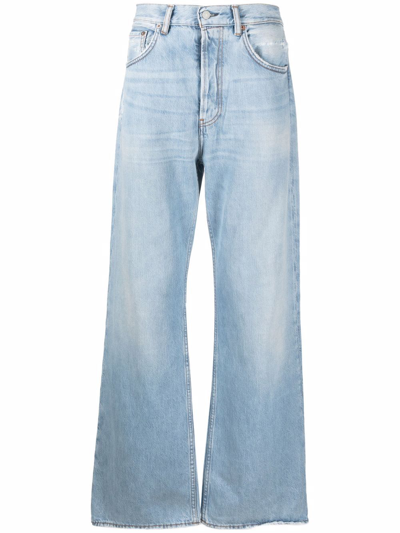 Acne Studios Straight-leg Distressed Jeans In Blue