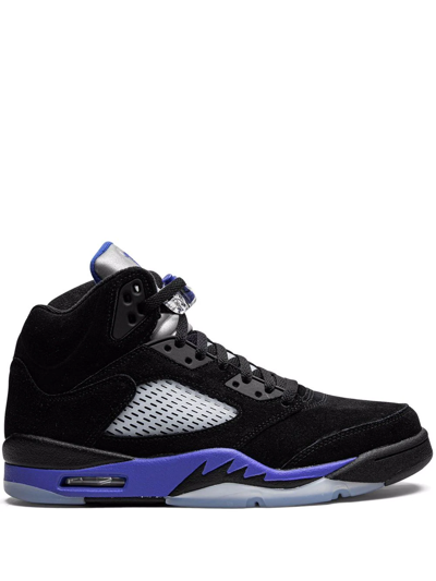 Jordan Air  5 Retro "racer Blue" Sneakers In Black