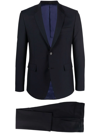 Paul Smith Single-breasted Slim-cut Suit In Blue