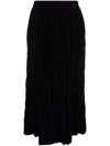 Uma Wang Gillian Skirt - Black Silk - Atterley In Black