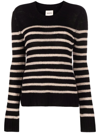 KHAITE THE TILDA STRIPED CASHMERE JUMPER