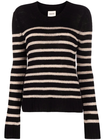 KHAITE THE TILDA STRIPED CASHMERE JUMPER