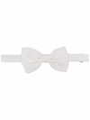Tagliatore Brocade Silk Bow Tie In White
