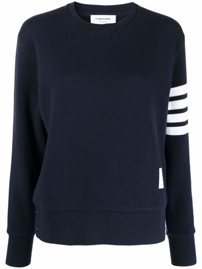 Thom Browne 4 Bar Sweatshirt In Blue