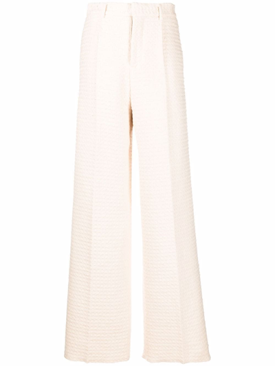 Amiri High-waisted-woven Trousers In Neutrals