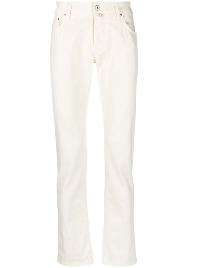 Jacob Cohen Slim-fit Jeans In Neutrals