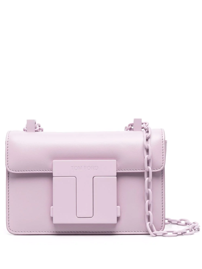Tom Ford Logo-plaque Tote Bag In Pink
