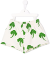 Mini Rodini Elephant-print Track Shorts In Neutrals
