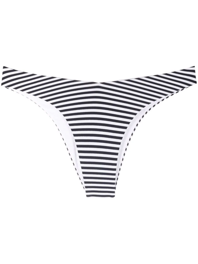Antonella Rizza Capri Striped Bikini Bottoms In White | ModeSens