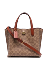 COACH WILLOW MONOGRAM TOTE BAG