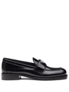 PRADA TRIANGLE LOGO LOAFERS