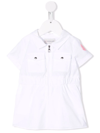 MONCLER LOGO-PATCH ZIP-UP SHIRT DRESS