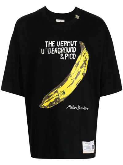 Miharayasuhiro The Velvet Underground Print Black T-shirt In Nero