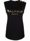 BALMAIN BALMAIN TOP LOGO CLOTHING