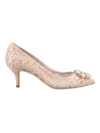 DOLCE & GABBANA DOLCE & GABBANA CHARMANT LACE PUMPS SHOES