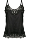 Dolce & Gabbana Dolce&gabbana Lace Trim Camisole In Black
