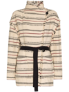 Isabel Marant Étoile Josialo Textured Cotton Jacket In Nude &amp; Neutrals