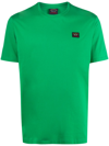 Paul & Shark Logo Crew Neck T-shirt With Short Sleeves In Green