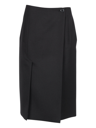 Prada Women's  Black Viscose Skirt In Nero