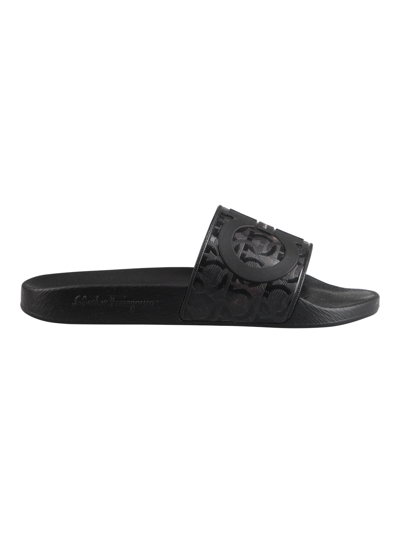 Ferragamo Salvatore  Slippers Shoes In Black