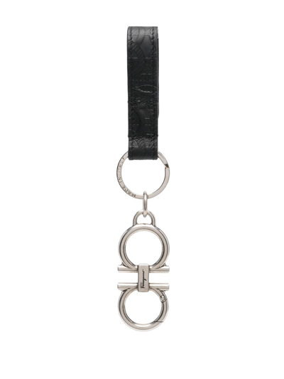 Ferragamo Salvatore  Travel Key Ring Accessories In Black