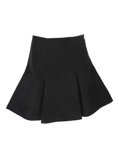 Valentino Flared-effect Mini Skirt In Black