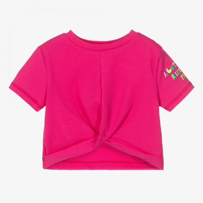 Agatha Ruiz De La Prada Kids'  Girls Pink Cotton Logo T-shirt