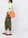 Stella Mccartney Logo Stella Bag In Arancione