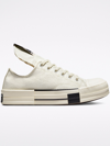 Rick Owens Drkshdw Off-white Converse Edition Turbodrk Chuck 70 Low Sneakers In White