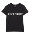 GIVENCHY EMBROIDERED LOGO COTTON T-SHIRT