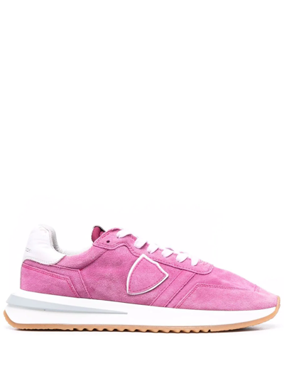 Philippe Model Paris Tropez 2.1 Daim Lave Sneakers In Pink