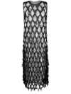 Maison Margiela Ruffled Silk-blend Tulle Midi Dress In Multi