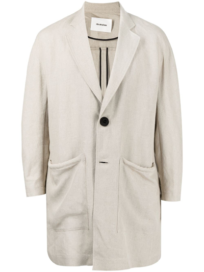 Rito Structure Lightweight Linen Jacket In Brown