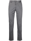 Incotex Slim-fit Chino Trousers In Grey