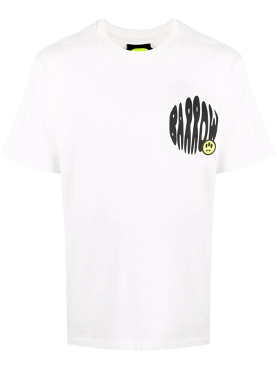 Barrow Chest Logo-print T-shirt In White