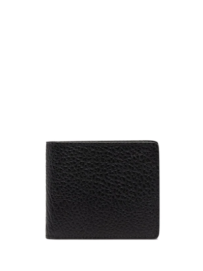 Maison Margiela Stitch-detail Leather Wallet In Black