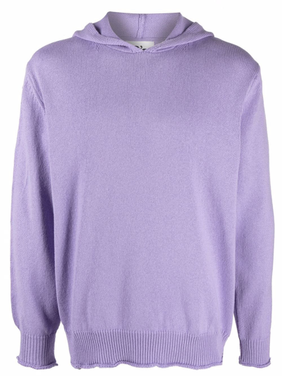 President's Lilac Knitted Sweatshirt Hoodie In Purple