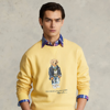 Polo Ralph Lauren Polo Bear Fleece Sweatshirt In Empire Yllw Heritage