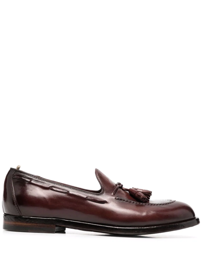 Officine Creative Loafers In Red
