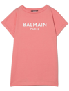 Balmain Logo-print Cotton T-shirt In Neutrals