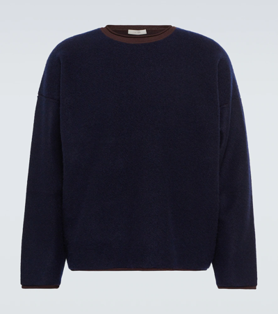 The Row Navy Ebbe Sweater In Drn Dark Navy