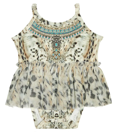 Camilla Kids' Snow Whispers Graphic-print Tutu Bodysuit