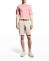 Peter Millar Men's Seaside Summer Soft Pocket Stretch T-shirt In Island Blu