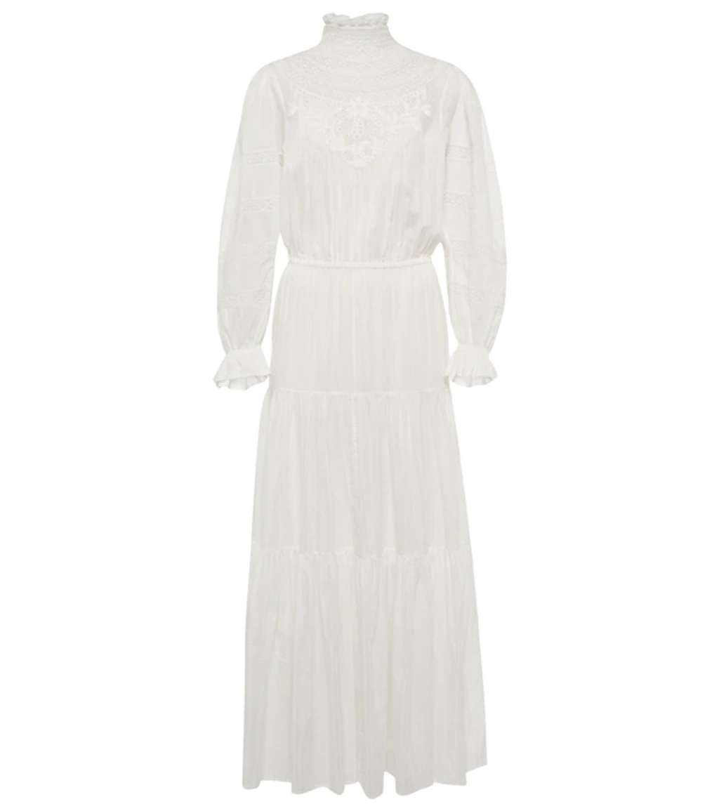 isabel marant white maxi dress Marant Etoile Paule Cotton Long Dress